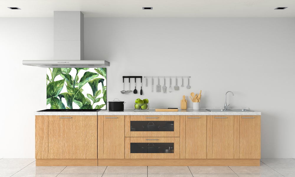 Kitchen splashback Leaves