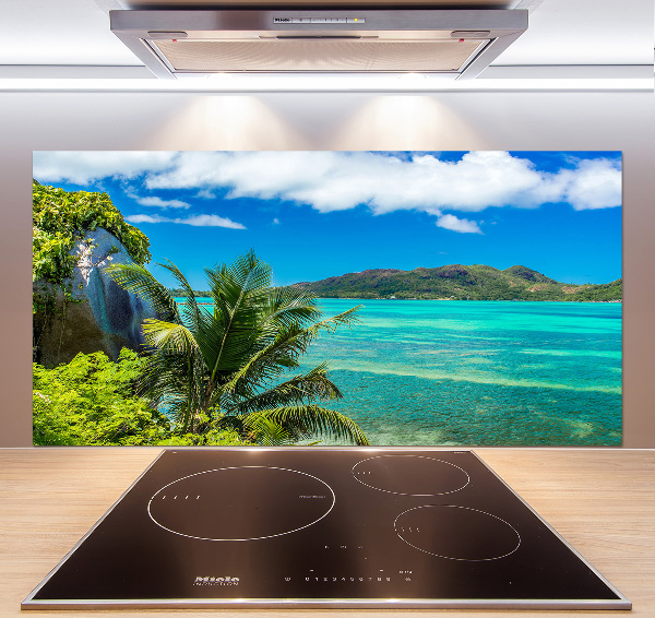 Cooker splashback Seychelles coast