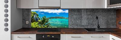 Cooker splashback Seychelles coast