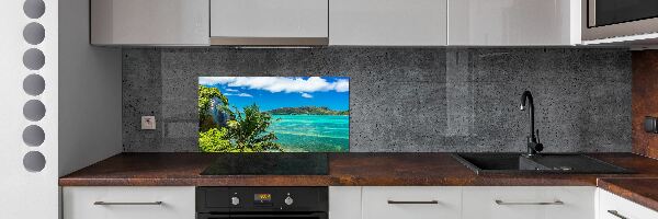 Cooker splashback Seychelles coast