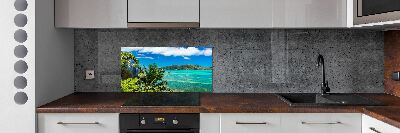 Cooker splashback Seychelles coast