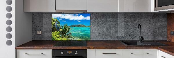 Cooker splashback Seychelles coast