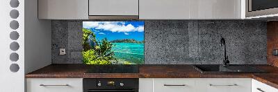 Cooker splashback Seychelles coast