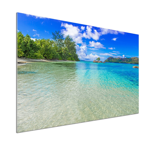 Cooker splashback Seychelles beach