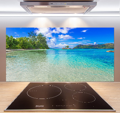 Cooker splashback Seychelles beach