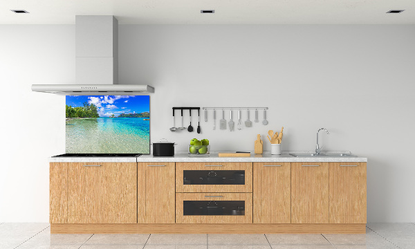 Cooker splashback Seychelles beach