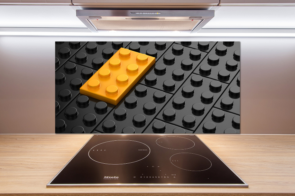 Kitchen splashback Lego bricks