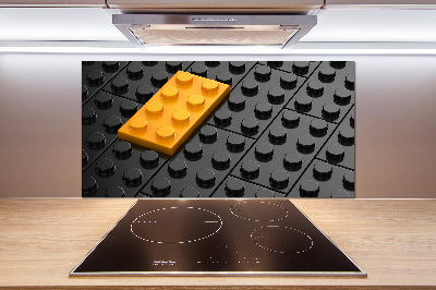 Kitchen splashback Lego bricks