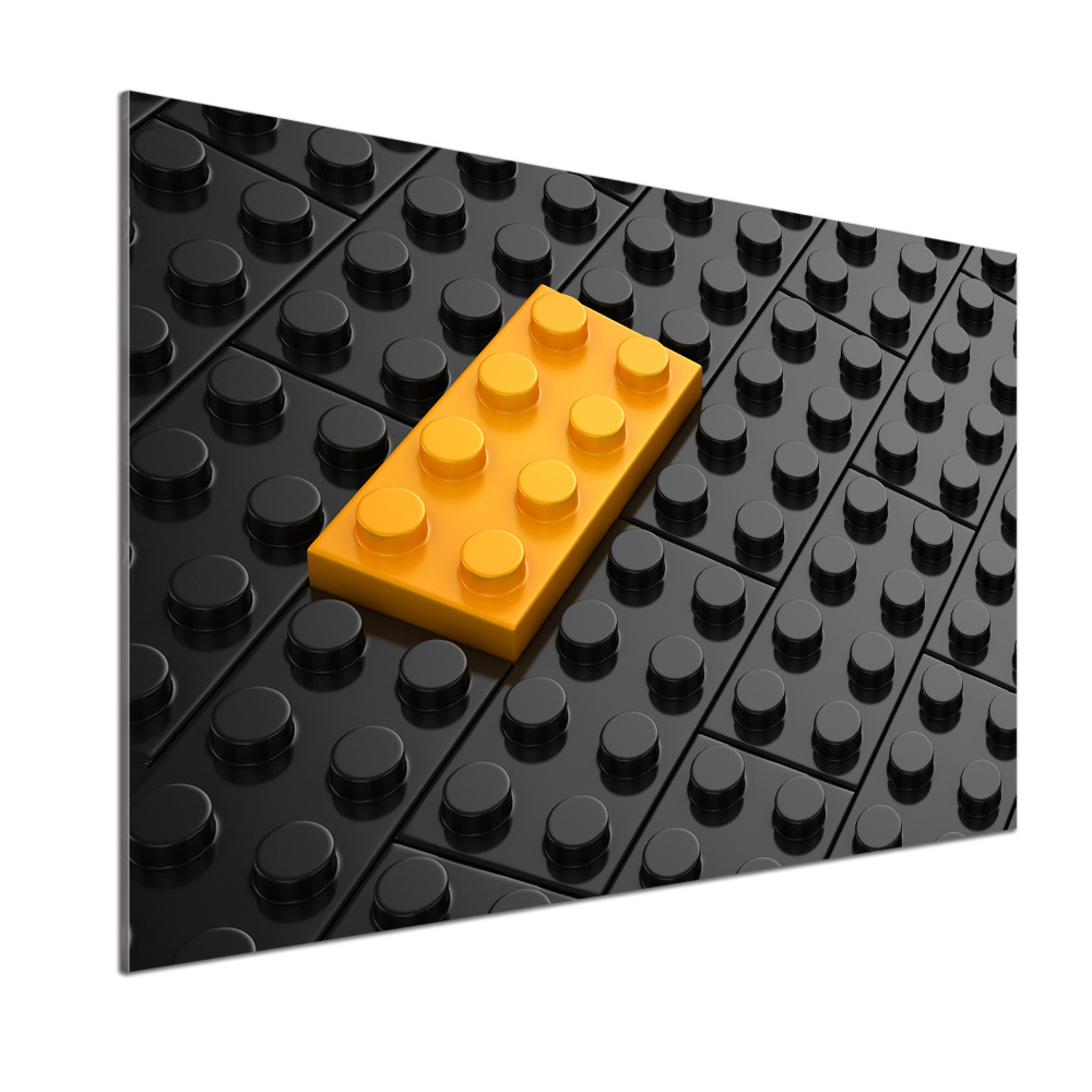 Kitchen splashback Lego bricks