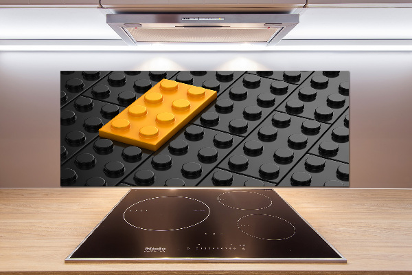 Kitchen splashback Lego bricks