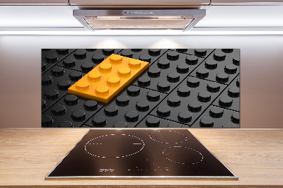 Kitchen splashback Lego bricks