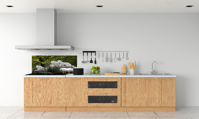 Kitchen splashback White wolves rock