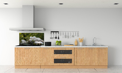 Kitchen splashback White wolves rock