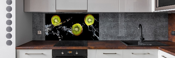 Cooker splashback Kiwi and water