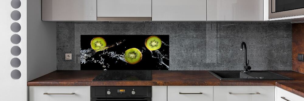 Cooker splashback Kiwi and water