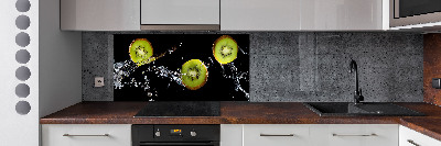 Cooker splashback Kiwi and water