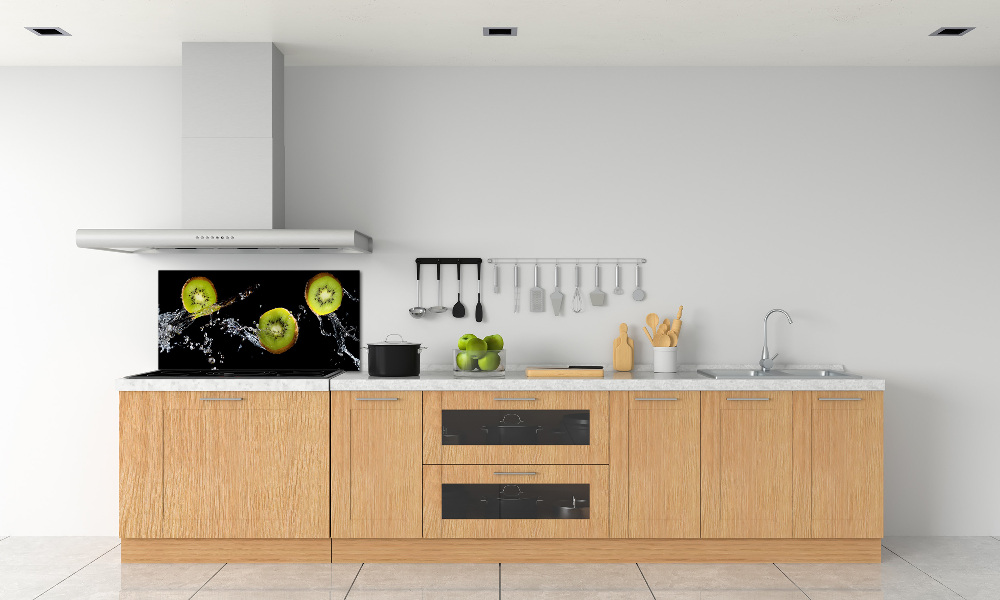 Cooker splashback Kiwi and water