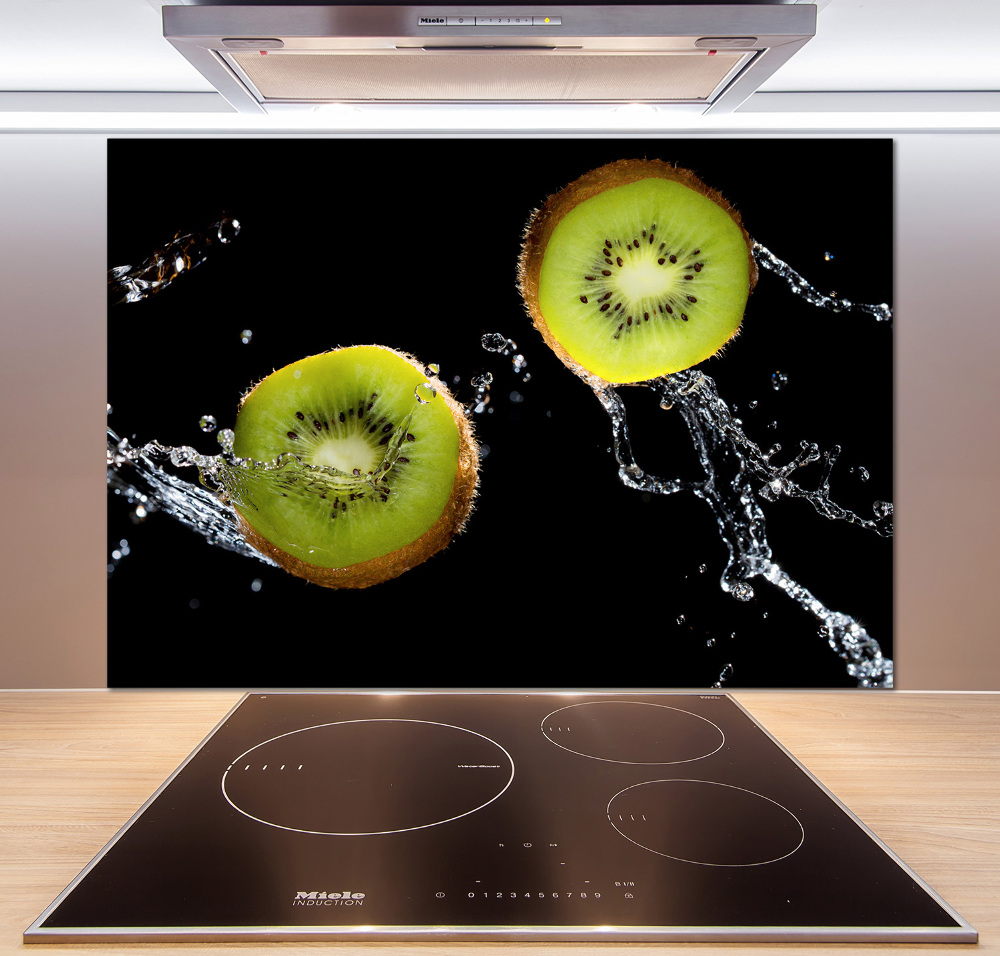 Cooker splashback Kiwi and water