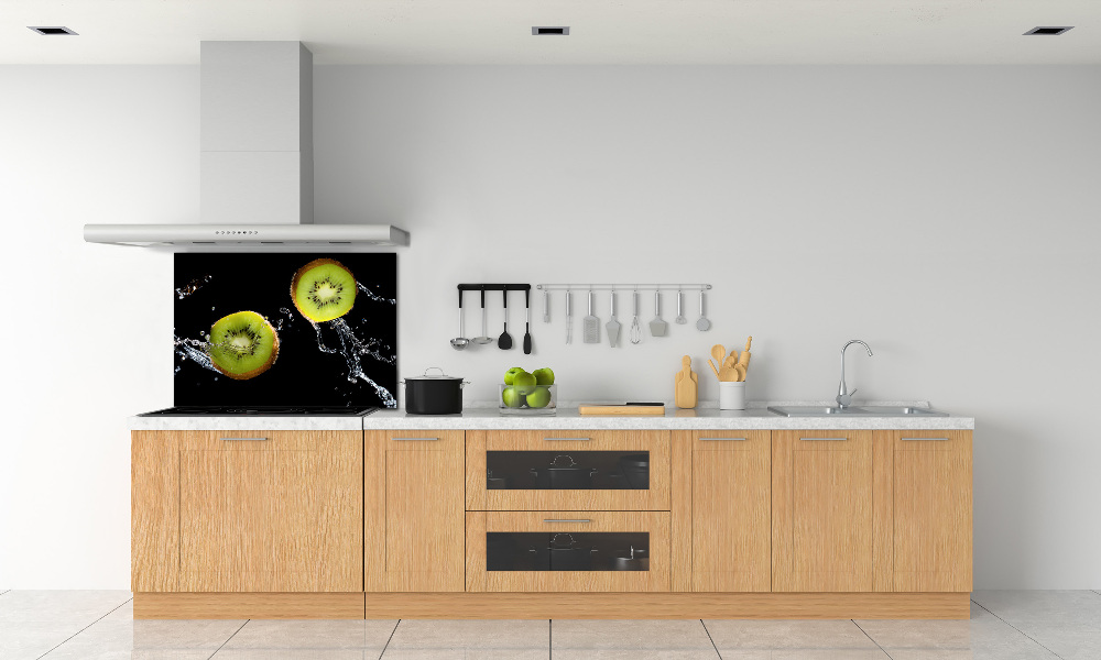 Cooker splashback Kiwi and water