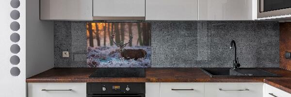 Kitchen splashback Deer about the east