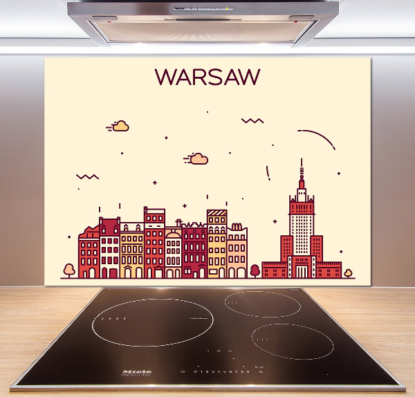 Cooker splashback Warsaw Poland