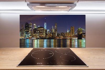 Cooker splashback Manhattan at night