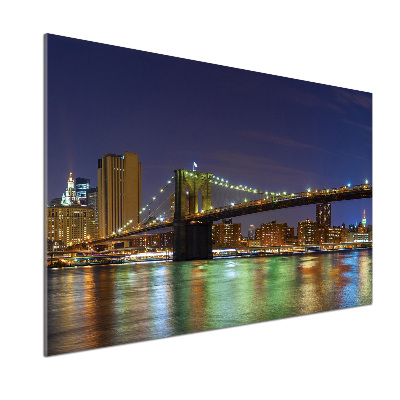 Cooker splashback Manhattan at night