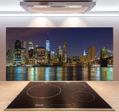 Cooker splashback Manhattan at night