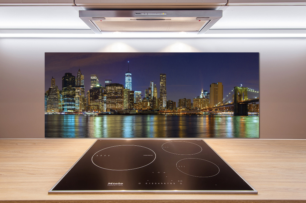 Cooker splashback Manhattan at night