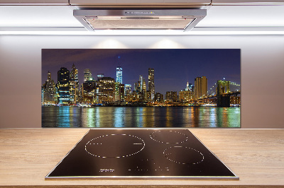 Cooker splashback Manhattan at night