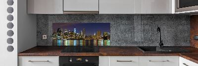 Cooker splashback Manhattan at night