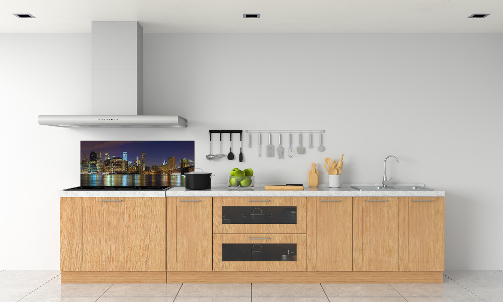 Cooker splashback Manhattan at night