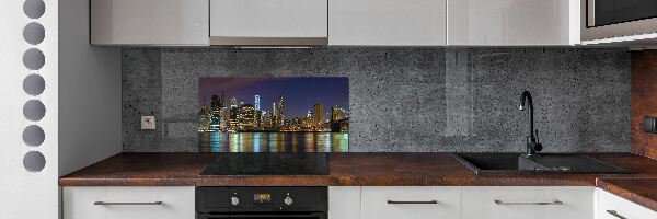 Cooker splashback Manhattan at night