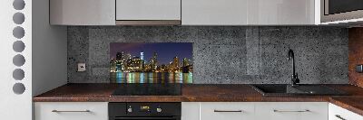 Cooker splashback Manhattan at night