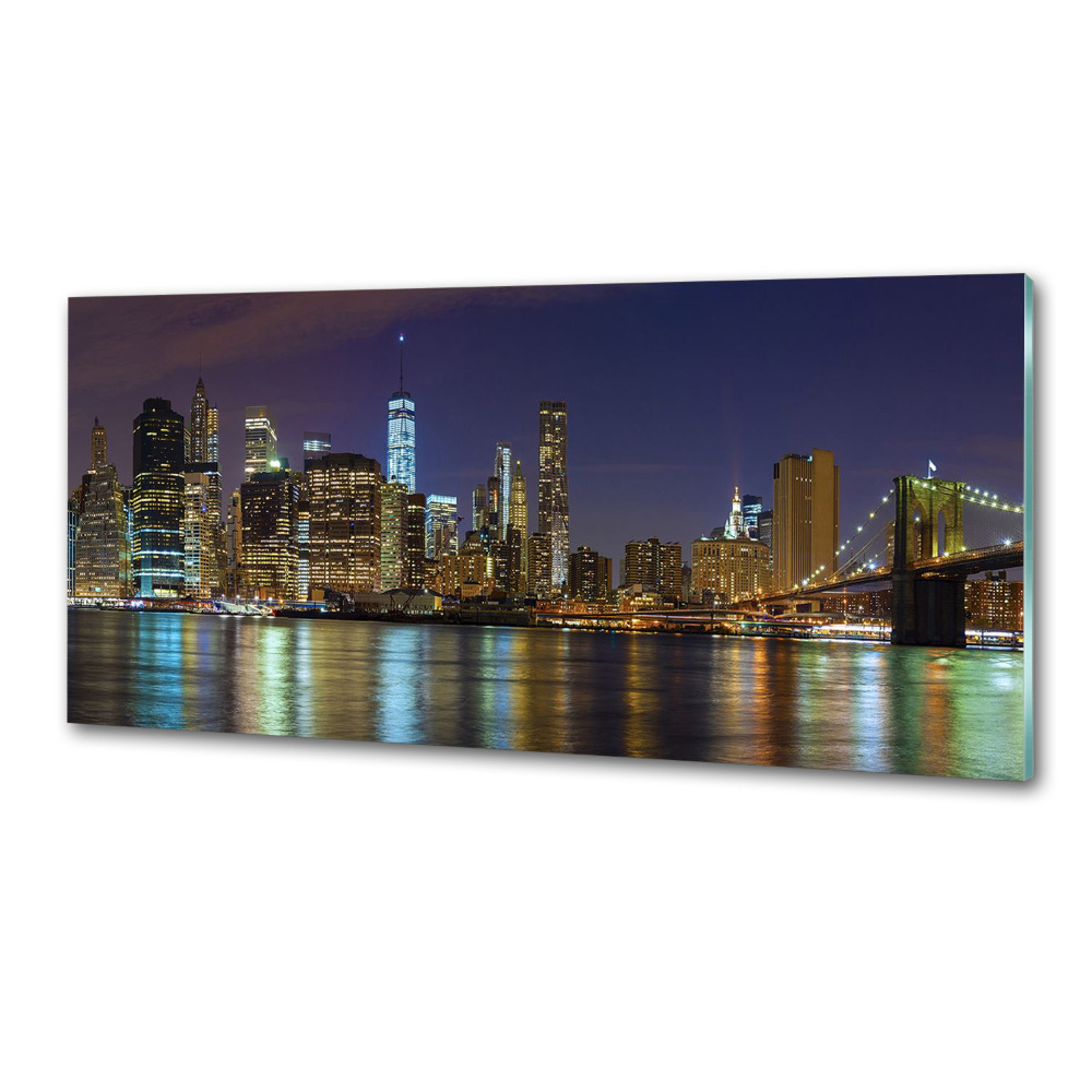 Cooker splashback Manhattan at night