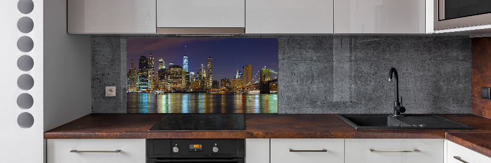 Cooker splashback Manhattan at night