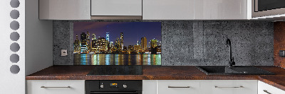 Cooker splashback Manhattan at night