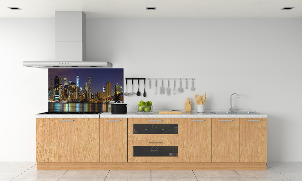 Cooker splashback Manhattan at night