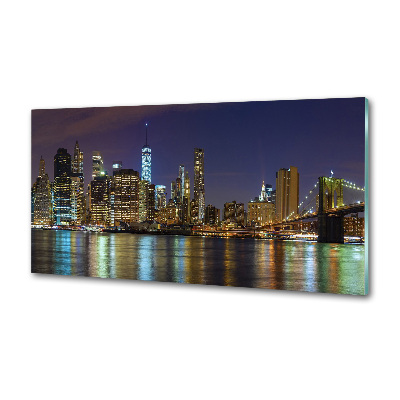 Cooker splashback Manhattan at night