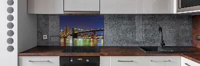 Cooker splashback Manhattan at night