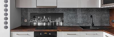 Glass splashback Manhattan at night