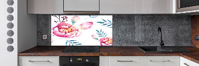 Kitchen splashback Floral pattern