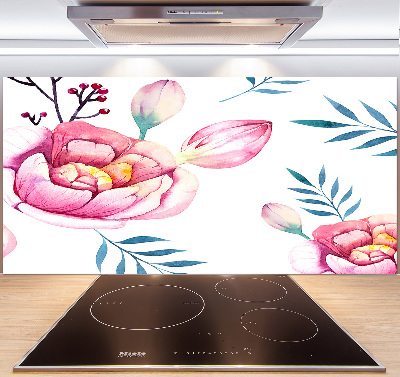 Kitchen splashback Floral pattern