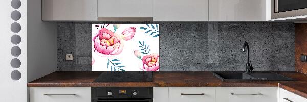 Kitchen splashback Floral pattern