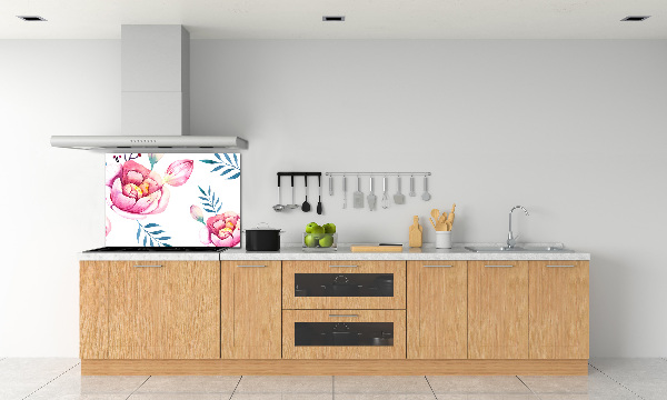 Kitchen splashback Floral pattern