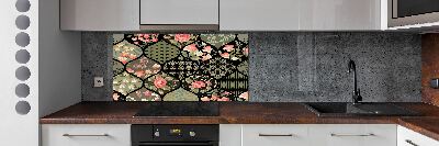 Kitchen splashback Floral pattern