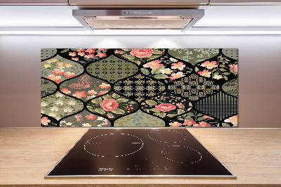 Kitchen splashback Floral pattern