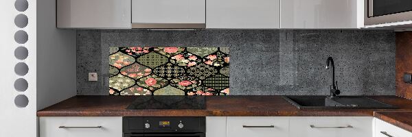 Kitchen splashback Floral pattern