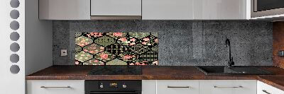 Kitchen splashback Floral pattern