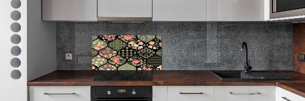 Kitchen splashback Floral pattern